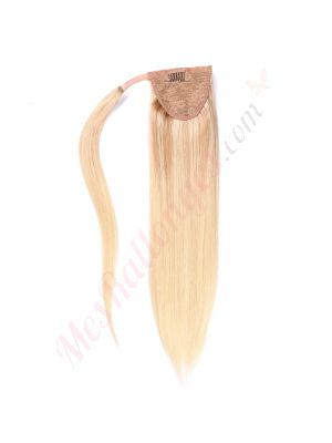 Blond Pâle Ombré Ponytail Cheveux Naturels