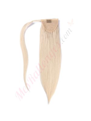 Blond Platinum Ponytail Cheveux Naturels