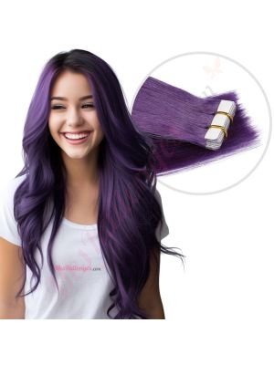 Mauve Bandes Adhésives Cheveux Naturels