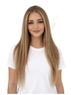 Imogen Brun Beige Miel Perruques En Cheveux Naturels Remy # 6T/6/618 (PRÉCOMMANDE, EXPÉDITION EN 4 À 6 SEMAINES)