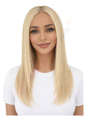 Aurelia Blond Vanille Doux Perruques En Cheveux Naturels Remy # D10C/60# (PRÉCOMMANDE, EXPÉDITION EN 4 À 6 SEMAINES)