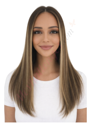 Fern Balayage Mocha Fondant Perruques En Cheveux Naturels Remy # FT4# (PRÉCOMMANDE, EXPÉDITION EN 4 À 6 SEMAINES)