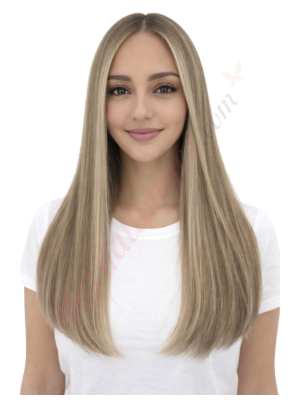 Cleo Blond beige froid avec dimension naturelle Perruques En Cheveux Naturels Remy # JW24 (PRÉCOMMANDE, EXPÉDITION EN 4 À 6 SEMAINES)