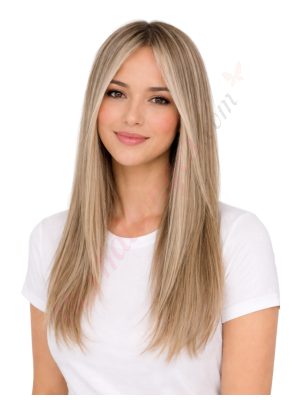 Briar Blond Beige Champagne Perruques En Cheveux Naturels Remy # 8a-7 (PRÉCOMMANDE, EXPÉDITION EN 4 À 6 SEMAINES)
