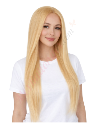 Elowen Blond Miel Doré Perruques En Cheveux Naturels Remy # Honey gold (PRÉCOMMANDE, EXPÉDITION EN 4 À 6 SEMAINES)