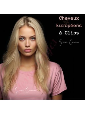 Extensions Capillaires Européennes Clip-In de Luxe Sam Conan™ - 20 Pouces & 200g