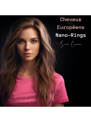 Extensions Capillaires Européennes Nano Rings de Luxe Sam Conan™ - 20 Pouces & 180g