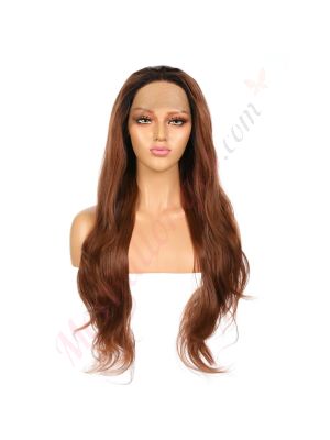 G161111026-v2 - Perruque Longue Cheveux Synthétique Auburn  [VENTE FINALE]
