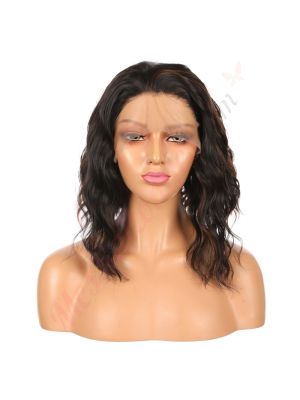 B1707301-v3 - Perruque Courte Cheveux Synthétique Noire  [VENTE FINALE]