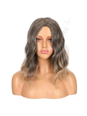 DM1707469-v4 - Perruque Courte Cheveux Synthétique Brunette Ombrée  [VENTE FINALE]