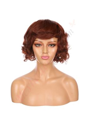 DM1707475-v4 - Perruque Courte Cheveux Synthétique Auburn  [VENTE FINALE]
