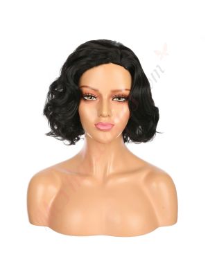 DM1707477-v4 - Perruque Courte Cheveux Synthétique Noire  [VENTE FINALE]