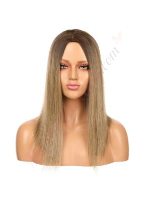 DM1707522-v4 - Perruque Longue Cheveux Synthétique Blonde Dorée Ombrée  [VENTE FINALE]
