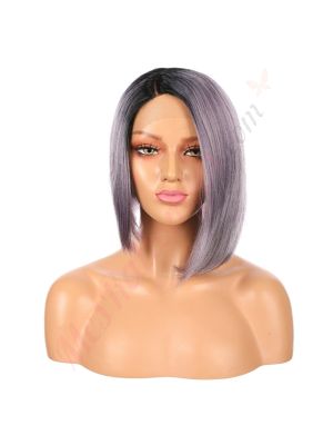 FU190302669-v3 - Short Purple Synthetic Hair Wig  [VENTE FINALE]