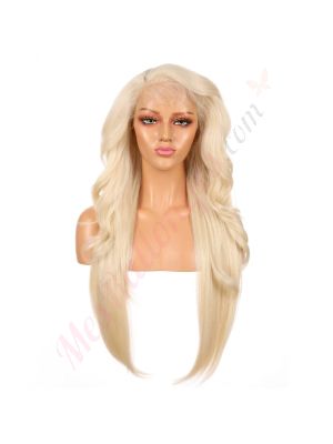 FU1904695-v3 - Perruque Longue Cheveux Synthétique Blonde Avec Toupet  [VENTE FINALE]