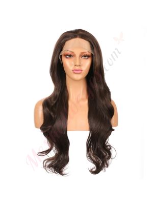 G1611224C-v3 - Perruque Longue Cheveux Synthétique Brunette [VENTE FINALE]