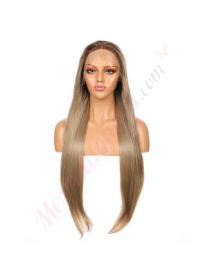 G1707327C-v4 - Perruque Longue Cheveux Synthétique Brunette Pâle  [VENTE FINALE]