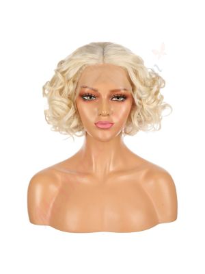 G1707388C-v4 - Perruque Courte Cheveux Synthétique Blonde  [VENTE FINALE]