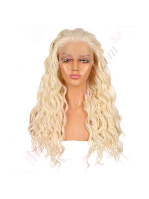 G170740024-v3 - Perruque Longue Cheveux Synthétique Blonde  [VENTE FINALE]
