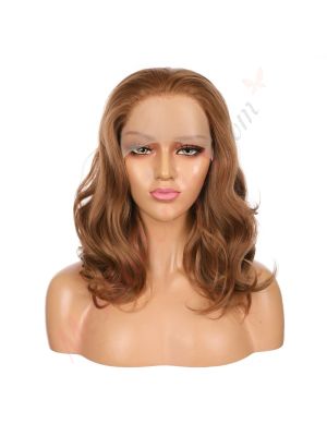 G1707405-v4 - Perruque Longue Cheveux Synthétique Brun Roux [VENTE FINALE]