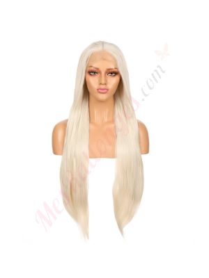 Z1611011C-v4 - Perruque Longue Cheveux Synthétique Blonde [VENTE FINALE]
