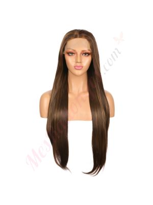 Z1611065C-v4 - Perruque Longue Cheveux Synthétique Blonde Méchée [VENTE FINALE]