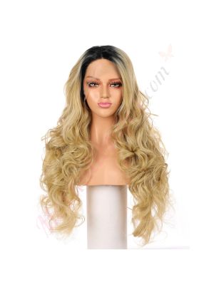 Elizabeth - Perruque Longue Cheveux Synthétique Blonde [Vente Finale]