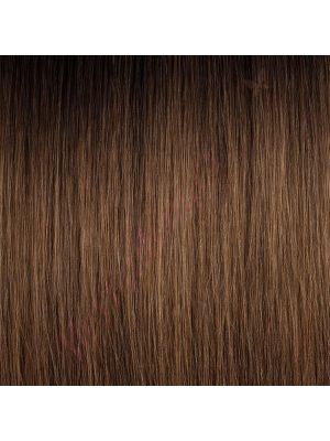 14 pouces Rallonges À Clips Cheveux Naturels Remy Brun Foncé à Brun Châtain #04T6 85g