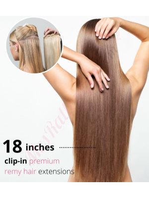 18 Pouces À Clips Cheveux Remy