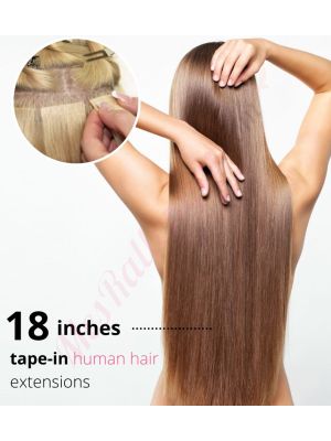 18 Pouces Bandes Adhésives Cheveux Naturels