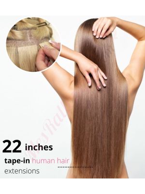 22 Pouces Bandes Adhésives Cheveux Naturels