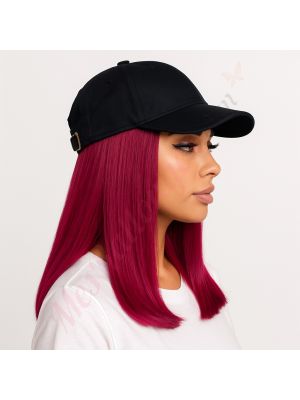 Bourgogne Perruque en Casquette - Cheveux Humains Naturels [VENTE FINALE]