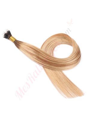Blond Miel Balayage #4t12/613 Nano-Rings Cheveux Naturels