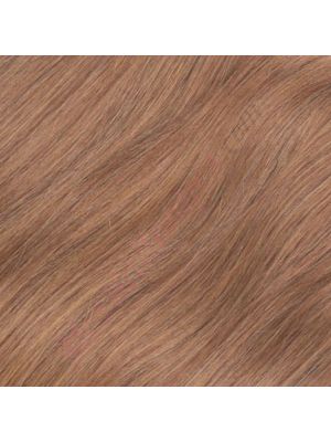 22 pouces Rallonges Fil Invisible Très Épais Cheveux Naturels Remy Brun Pâle #8 225g