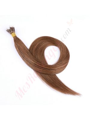 Brun Noisette #6 Nano-Rings Cheveux Naturels