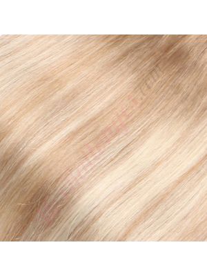 22 pouces À Clips Cheveux Naturels Blond Foncé Balayage 115g