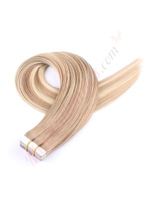 Blond Foncé Balayage Bandes Adhésives Cheveux Naturels
