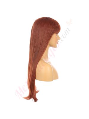 DM1707474-v4 Roux Auburn Perruque Extra Longue Cheveux Synthétiques avec Toupet [VENTE FINALE]