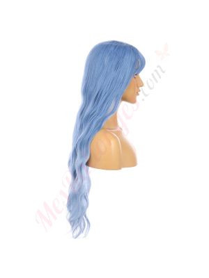 DM1810941-v4 Blue Perruque Longue Cheveux Synthétiques avec Toupet  [VENTE FINALE]