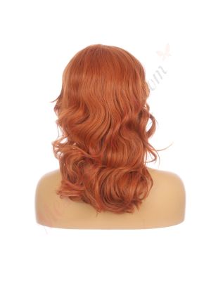 DM1810948-v4 Roux Auburn Perruque Courte Cheveux Synthétiques avec Toupet  [VENTE FINALE]