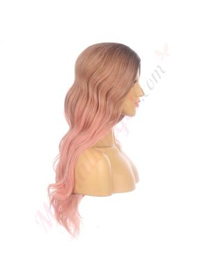 DM2031237-v4 Ombré Rose Pastel Perruque Longue Cheveux Synthétiques  [VENTE FINALE]