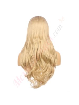 DM2031272-v4 Ombré Blond Miel Perruque Longue Cheveux Synthétiques [VENTE FINALE]
