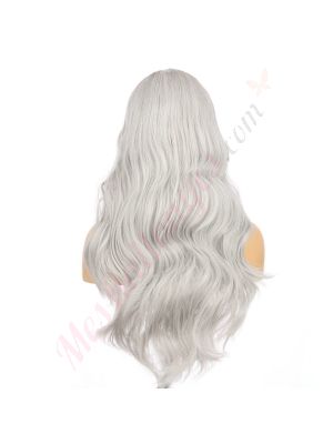 DM2031276-v4 Ombré Gris Perruque Longue Cheveux Synthétiques  [VENTE FINALE]