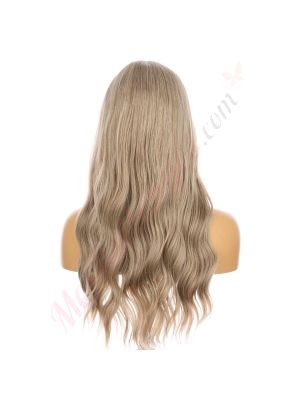 DM2031304-v4 Blond Foncé Cendré Perruque Longue Cheveux Synthétiques avec Toupet  [VENTE FINALE]