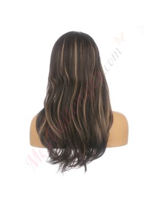 DM2031316-v4 Brun Balayage Perruque Longue Cheveux Synthétiques  [VENTE FINALE]