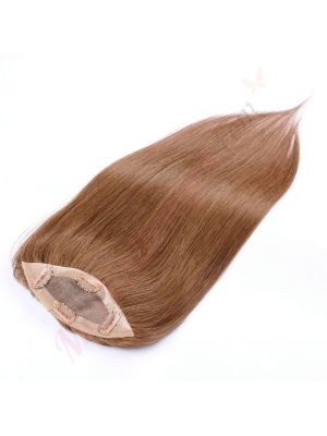 Brun Noisette #6  Volumateur (Topper) Perte De Cheveux Pour La Couronne Complète (Dimensions: 6.5 pouces x 2.25 pouces) Cheveux Remy Hair