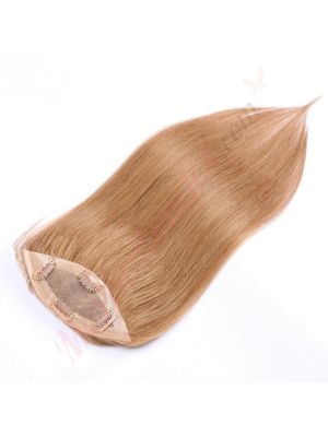 Brun Pâle #8 Volumateur (Topper) Perte De Cheveux Pour La Couronne Complète (Dimensions: 6.5 pouces x 2.25 pouces) Cheveux Remy Hair