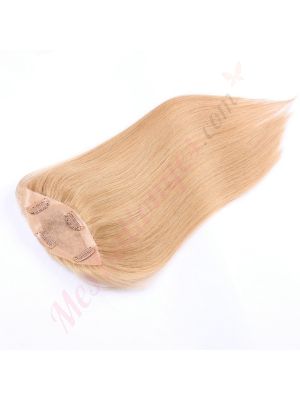 Roux Blond #27   Volumateur (Topper) Perte De Cheveux Pour La Couronne Complète (Dimensions: 6.5 pouces x 2.25 pouces) Cheveux Remy Hair