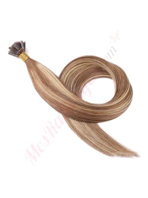 Brun Noisette Balayage #6t6/18 Kératines Cheveux Naturels