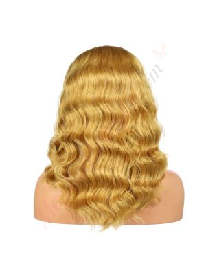 G190322676 - Perruque Courte Cheveux Synthétique Blonde [Vente Finale]